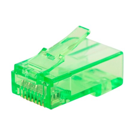 Monoprice 8P8C RJ45 Plug with Inserts for Solid Cat6 Ethernet Cable_ 100 pcs/pac 39231